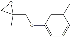 3-Ethylphenyl 2-methylglycidyl ether Structure