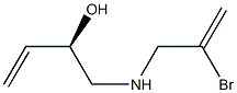 [R,(+)]-1-[(2-Bromoallyl)amino]-3-butene-2-ol Structure