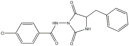 3-(4-Chlorobenzoylamino)-5-benzylimidazolidine-2,4-dione Structure