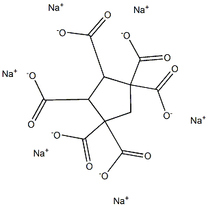 1,1,3,3,4,5-Cyclopentanehexacarboxylic acid hexasodium salt Structure