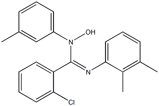 N-Hydroxy-N-(m-tolyl)-N'-(2,3-xylyl)-2-chlorobenzamidine 구조식 이미지