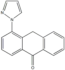 4-(1H-Pyrazol-1-yl)anthrone 구조식 이미지