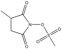 Methanesulfonic acid 2,5-dioxo-3-methyl-1-pyrrolidinyl ester 구조식 이미지