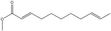 2,9-Undecadienoic acid methyl ester Structure