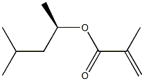 [R,(-)]-4-Methyl-2-pentanol methacrylate 구조식 이미지