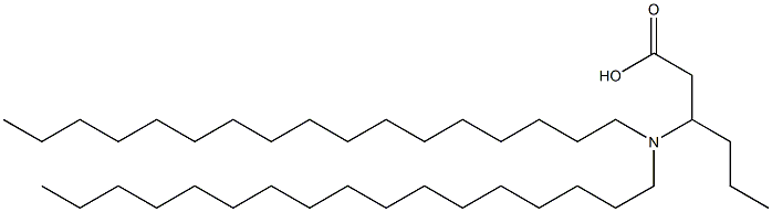 3-(Diheptadecylamino)hexanoic acid Structure