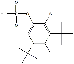 Phosphoric acid bis(tert-butyl)[2-bromo-4-methylphenyl] ester Structure