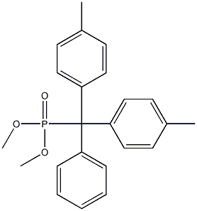 4,4'-Dimethyltritylphosphonic acid dimethyl ester 구조식 이미지