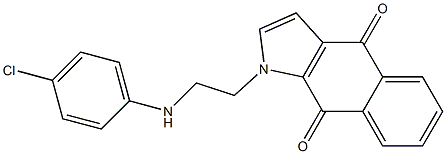 1-[2-(4-Chloroanilino)ethyl]-1H-benz[f]indole-4,9-dione Structure