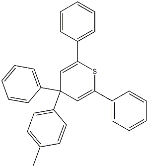 2,4,6-Triphenyl-4-(4-methylphenyl)-4H-thiopyran Structure