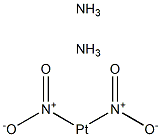 trans-Dinitrodiammineplatinum(II) 구조식 이미지