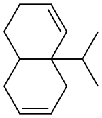 1,2,4a,5,8,8a-Hexahydro-4a-isopropylnaphthalene 구조식 이미지