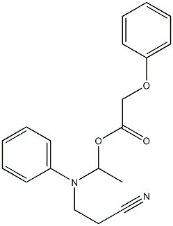 N-[1-(Phenoxyacetoxy)ethyl]-N-(2-cyanoethyl)aniline Structure