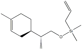 Allyl[[(2R)-2-[(R)-4-methyl-3-cyclohexen-1-yl]propyl]oxy]dimethylsilane 구조식 이미지