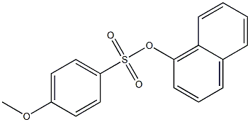 4-Methoxybenzenesulfonic acid 1-naphthalenyl ester 구조식 이미지