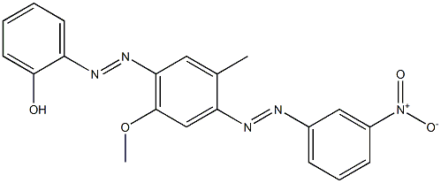 2-(3-Nitrophenylazo)-5-(2-hydroxyphenylazo)-1-methyl-4-methoxybenzene 구조식 이미지