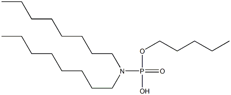 N,N-Dioctylamidophosphoric acid hydrogen pentyl ester 구조식 이미지