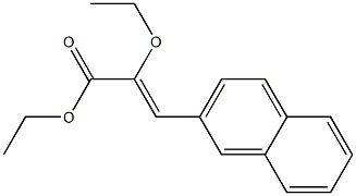 (Z)-3-(2-Naphtyl)-2-ethoxyacrylic acid ethyl ester 구조식 이미지