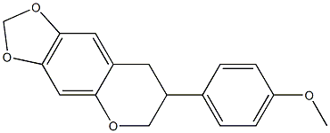 7,8-Dihydro-7-(4-methoxyphenyl)-6H-1,3-dioxolo[4,5-g][1]benzopyran Structure