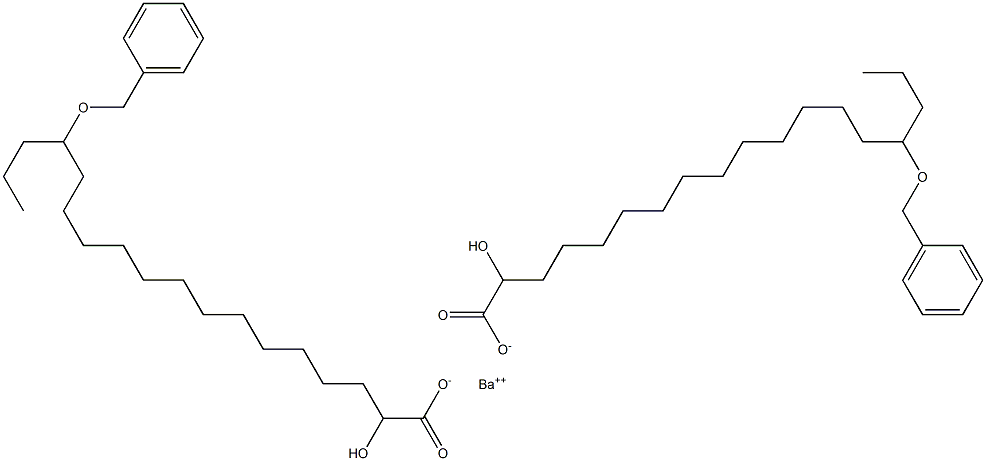 Bis(15-benzyloxy-2-hydroxystearic acid)barium salt 구조식 이미지