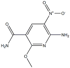 6-Amino-2-methoxy-5-nitropyridine-3-carboxamide 구조식 이미지