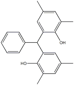 2,2'-Benzylidenebis(4,6-dimethylphenol) Structure