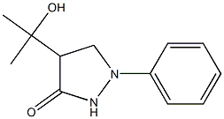 1-Phenyl-4-(1-hydroxy-1-methylethyl)pyrazolidin-3-one Structure