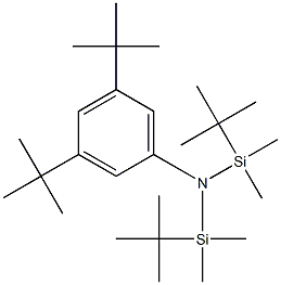 3,5-Di-tert-butyl-N,N-bis(tert-butyldimethylsilyl)aniline 구조식 이미지