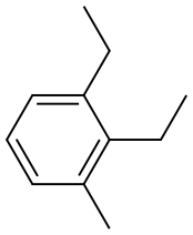 1,2-Diethyl-3-methylbenzene 구조식 이미지