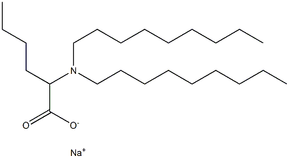 2-(Dinonylamino)hexanoic acid sodium salt Structure