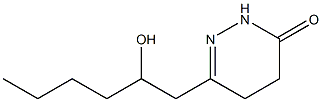 4,5-Dihydro-6-[2-hydroxyhexyl]pyridazin-3(2H)-one Structure