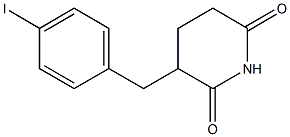 3-(4-Iodobenzyl)piperidine-2,6-dione Structure