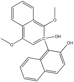 1',4'-Dimethoxy-1,2'-binaphthalen-2-ol 구조식 이미지