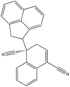 (1S)-[1-[(1S)-Acenaphthen-1-yl]-1,2-dihydronaphthalene]-1,4-dicarbonitrile Structure