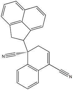 (1S)-[1-[(1S)-Acenaphthen-1-yl]-1,2-dihydronaphthalene]-1,4-dicarbonitrile 구조식 이미지