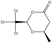 (2R,6R)-2-Trichloromethyl-6-methyl-1,3-dioxan-4-one Structure