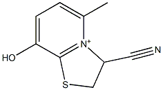 3-Cyano-2,3-dihydro-8-hydroxy-5-methylthiazolo[3,2-a]pyridinium Structure