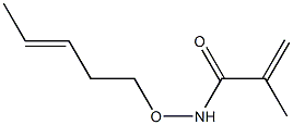 N-(3-Pentenyloxy)methacrylamide 구조식 이미지