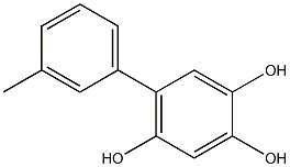 5-(3-Methylphenyl)benzene-1,2,4-triol Structure