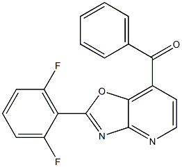 2-(2,6-Difluorophenyl)-7-benzoyloxazolo[4,5-b]pyridine 구조식 이미지