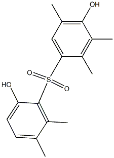 2',4-Dihydroxy-2,3,5,5',6'-pentamethyl[sulfonylbisbenzene] Structure