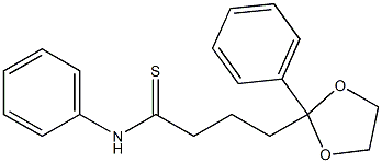 2-Phenyl-2-[4-thioxo-4-(phenylamino)butyl]-1,3-dioxolane Structure