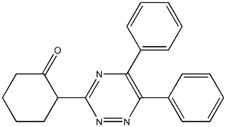5,6-Diphenyl-3-(1-oxocyclohexan-2-yl)-1,2,4-triazine Structure
