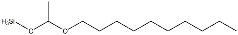 [1-(Decyloxy)ethoxy]silane Structure