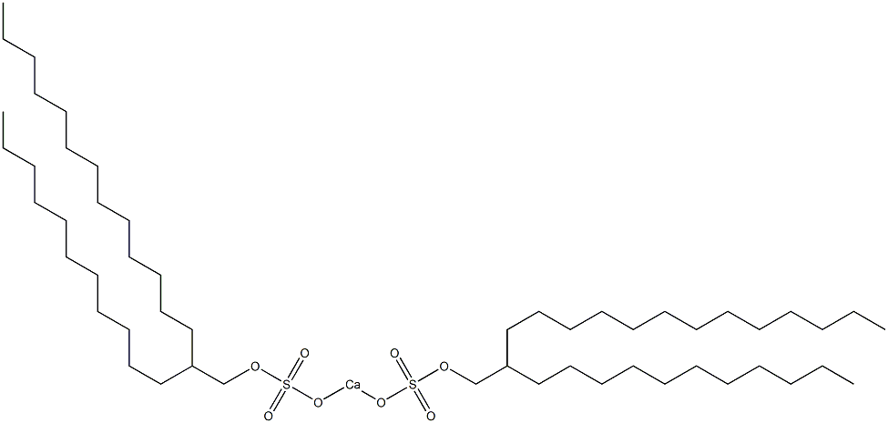 Bis(2-undecylpentadecyloxysulfonyloxy)calcium Structure