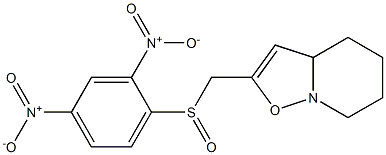 2-[[(2,4-Dinitrophenyl)sulfinyl]methyl]-4,5,6,7-tetrahydro-3aH-isoxazolo[2,3-a]pyridine Structure