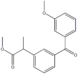 2-[3-(3-Methoxybenzoyl)phenyl]propionic acid methyl ester 구조식 이미지