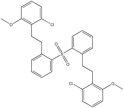 [2-(2-Chloro-6-methoxyphenyl)ethyl]phenyl sulfone 구조식 이미지