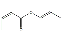 2-Methylisocrotonic acid 2-methyl-1-propenyl ester Structure