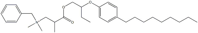 N,N-Dimethyl-N-benzyl-N-[2-[[2-(4-nonylphenyloxy)butyl]oxycarbonyl]propyl]aminium Structure